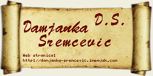 Damjanka Sremčević vizit kartica
